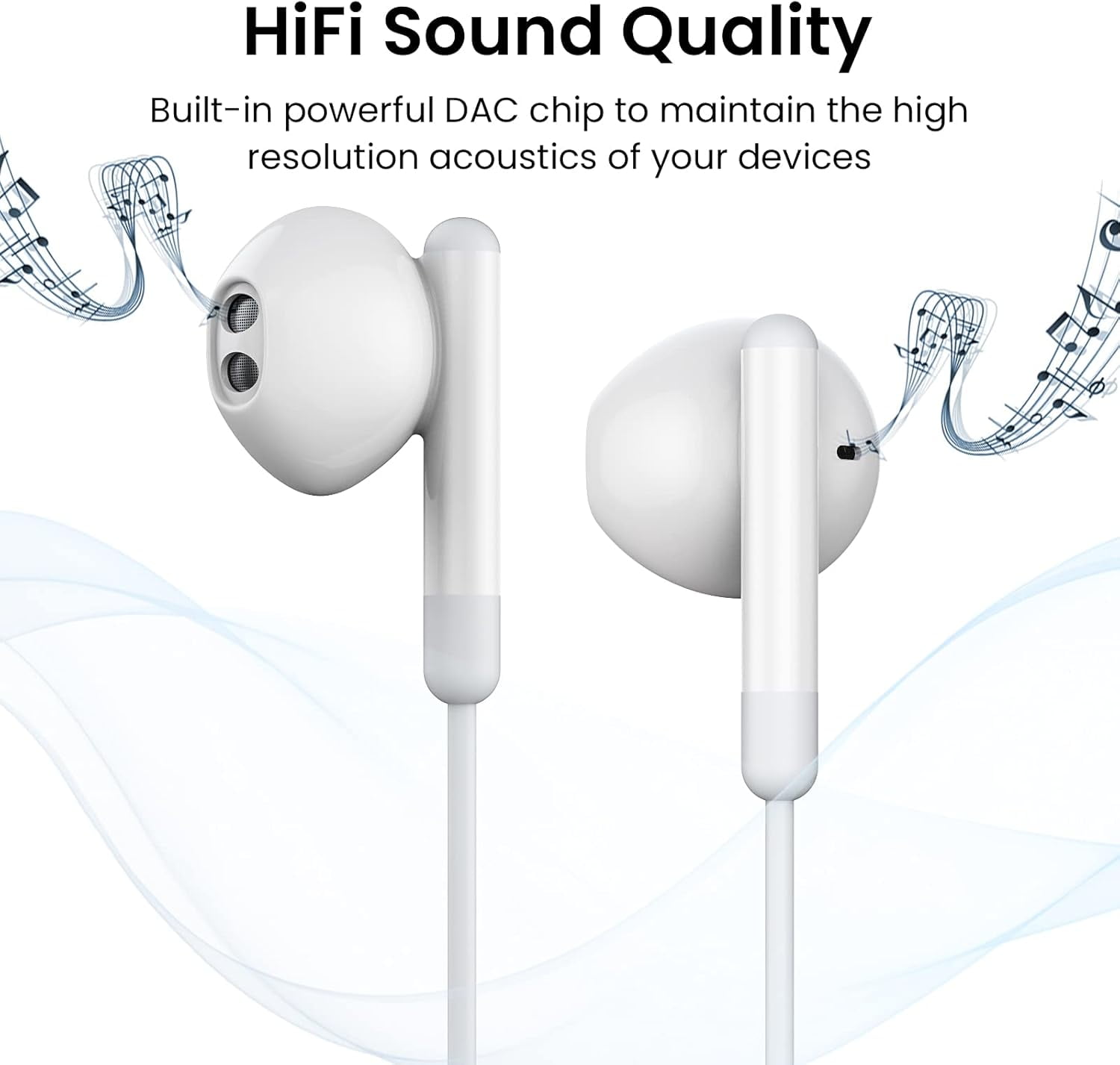 USB-C Headphones for iPhone 15,Type C with Microphone & Remote in-Ear Headset Control Compatible with Smartphone iPhone 16/15 Pro/15 Pro Max, iPad Pro