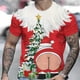 thumbnail image 3 of Camisetas de Navidad para hombre, ropa informal de manga corta, a la moda, para verano, 2024, 3 of 4