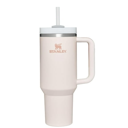 Stanley Quencher H2.0 FlowState Stainless Steel Vacuum Insulated Tumbler with Lid and Straw - 40OZ ROSE QUARTZ