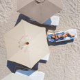 thumbnail image 2 of Polyester Garden Parasol Replacement Canopy - 2 Meter Diameter - Anti-Ultraviolet - Fits 6 Bone Umbrella, 2 of 5