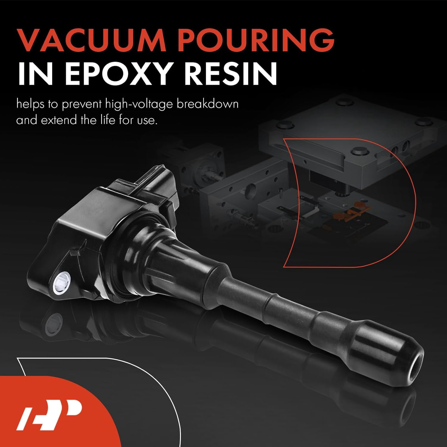 A-Premium Ignition Coil Pack Compatible with Nissan 370Z 2009-2019 Infiniti EX37 FX50 G37 M37 M56 Q50 Q70 QX50 V8 5.6L 3.7L 6-PC