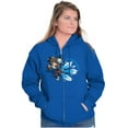 thumbnail image 3 of Street Fighter Chun-Li Lightning Kick Zip Up Hoodie Men's Women's Brisco Brands M, 3 of 6