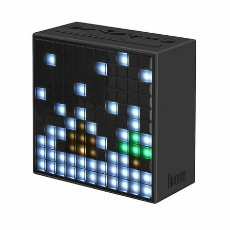 Divoom Timebox Smart Portable Bluetooth LED Speaker with APP-Controlled Pixel Art Animation, Notification and Build- In Clock/ Alarm - (Best Wake Up Alarm App)