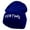 Royal, variant on Hunting Deer Embroidered 12 Inch Long Knitted Beanie - Olive OSFM