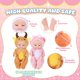 thumbnail image 3 of Mini Reborn Baby Doll Hanaive de 4 pulgadas con ropa, juego de 12, 3 of 7