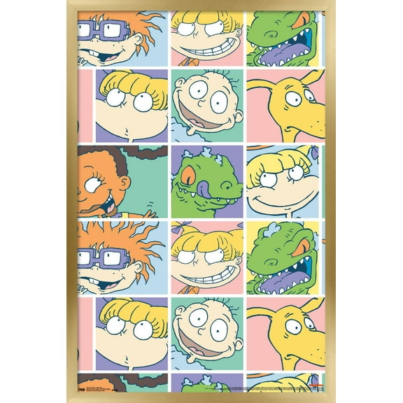 Nickelodeon Rugrats Grid Wall Poster, 22.375" x 34", Framed