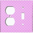 thumbnail image 4 of Metal Light Switch Plate Cover Japanese Sea Wave Pattern Purple Wallpaper WAL022, 4 of 13