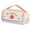 Pink, variant on Beforeyayn Handheld Color Block Pencil Case, Multi Layer Stationery Bag Stylish Cute For Students, School Desk And Backpack, Large Capacity With Handle For Pens.