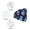 thumbnail image 3 of Kdxio Silhouette Cats Winter Beanie for Men Women Beanie Knit Hat Cuffed Cap Beanie Knit Chunky Snow Cap, 3 of 6