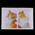 thumbnail image 5 of DIY Stamped Cross Stitch Starter Pre-printed Kissing Cats 14CT 33x34cm, 5 of 10