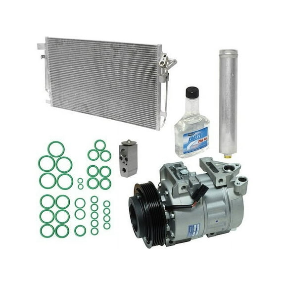 A/C Compressor Kit with Condenser- Compatible with 2007 - 2012 Nissan Altima 2.5L 4-Cylinder 2008 2009 2010 2011