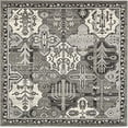 thumbnail image 2 of Unique Loom La Jolla Patchwork Vintage Rug 6' x 6' Square Ivory/Gray, 2 of 10