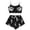 Black, variant on Halloween Outfits Set 2PC Women Skeleton Print Sleeveless Tank Tops Bowknow Shorts Set Casual Home Wear Cozy Nightwear Set