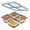 Bule 1pc, variant on KALAKALA 3 Pack Stainless Steel Bento Lunch Box, 4 Compartment Snack Containers, Divided Meal Prep Lunch Containers, Food Storage Containers For Work and Travel