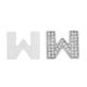 thumbnail image 4 of Insignia adhesiva para coche con letras del alfabeto en 3D con diamantes de imitación. W, 4 of 9