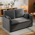 thumbnail image 6 of Convertible Sofa Bed,3 in 1 Sleeper Sofa with 2 Pillows and Adjustable Backrest for Living Room Office,Gray, 6 of 9