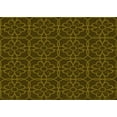 thumbnail image 1 of Ahgly Company Machine Washable Indoor Rectangle Transitional Dark Yellow Green Area Rugs, 2' x 5', 1 of 7