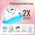 thumbnail image 2 of JODSONE Gel Nail Polish Kit with U V Light 32 Colors Gel Polish Nail + 4 Functional Adhesive Bottles Kit Soak Off Manicure Tools Gifts for Women, 2 of 7