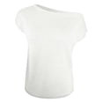 thumbnail image 5 of Ediodpoh Womens Summer off The Shoulder Knit Tops Casual Short Sleeve Oversized Tunic T Shirt Knit Tank Tops for Women White L, 5 of 5