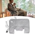 thumbnail image 4 of Heating Pad, Heating Shawl Electric 6 Temperature Levels Warm Soft  For Shoulders Beige,Dark Grey, 4 of 8