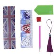 thumbnail image 1 of Rhinestone Flag Bookmark, Decorative Waterproof Rhinestones Bookmark Flag Pattern  For Gifts, 1 of 7