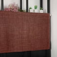 thumbnail image 6 of Dark Brown Valances for Windows Farmhouse Kitchen Curtains Valances Rod Pocket Valance Curtains for Kitchen Windows Vintage Country Monochrome Chocolate Color Window Valances for Bathroom 42"x12", 6 of 6