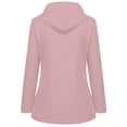 thumbnail image 3 of iHPH7 Packable Rain Jacket Long Rain Jacket Women Fall Coats Active Wear Jackets for Woman Waterproof Windbreaker Women Raincoats for Women with Hood Hooded Jacket Women Pink XXL, 3 of 3