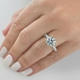 thumbnail image 4 of Pompeii Certified 3 1/4Ct Lab Grown Diamond Engagement Ring in 14k Gold (G/H,VS2-SI1), 4 of 4