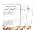thumbnail image 1 of Inkdotpot How Well Do You Know The Bride Bridal Shower Bachelorette PartyGameActivityCards 50-PackFeathersWho Know The Bride Best, 1 of 1