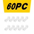 thumbnail image 4 of Transparent 60Pc Self-Adhesive Desktop Cable Organizer Fixing Clamp, 4 of 9