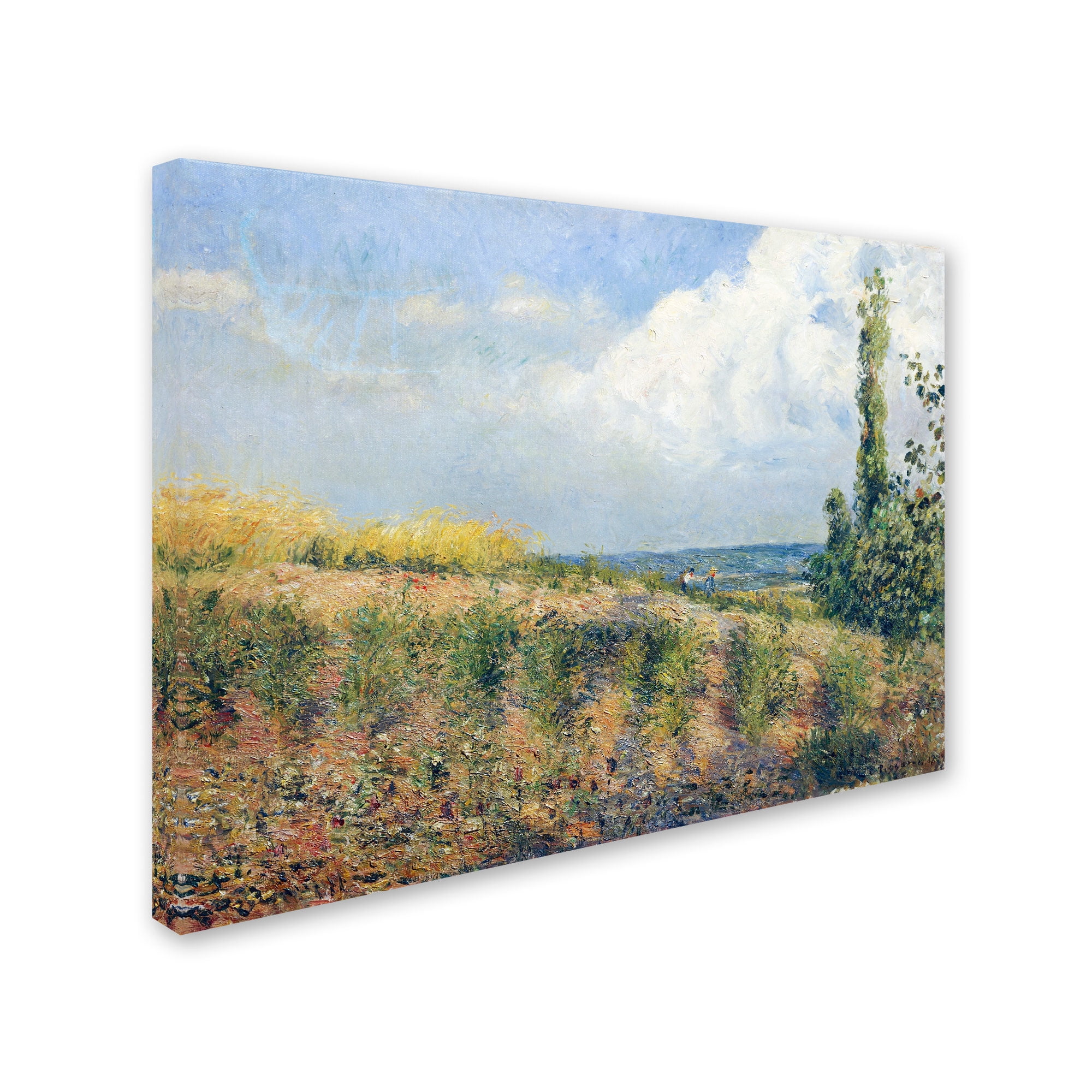 Trademark Fine Art "The Approaching Storm" 1877 Canvas Art by Camille Pissarro