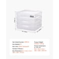 thumbnail image 6 of VEVOR Stackable Clear Plastic Storage Boxes – 4-Pack for Scrapbook Paper and Board Games, 6 of 12