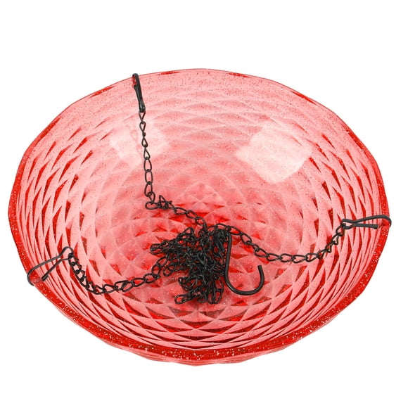Solar Bird Bath Fountain, Hanging Bird Bath Fountain, Plastics Solar Powered Fountain Bird Feeder Ideal for Outdoor Garden Patio Balcony Porch