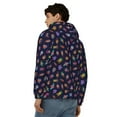 thumbnail image 4 of Honeii Colorful Insects Print Hoodies for Men, Pullover & Full Zip, Breathable Zip up Hoodie, Sweatshirt-Small, 4 of 5