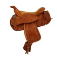 thumbnail image 5 of AJ Tack 5" Seat Decorative Western Saddle Dark Brown, 5 of 9