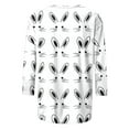 thumbnail image 4 of Royisotas Easter Shirts for Women Plus Size Cute Rabbit Print Tshirt Casual Short Sleeve Bunny Graphic Tee Tops, 4 of 5