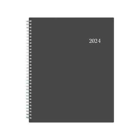 UPC: 0699931906583 | 2023 Blue Sky Passages 8.5  x 11  Weekly & Monthly Planner Charcoal Gray (100008-23)
