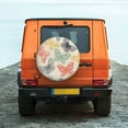 thumbnail image 2 of Fotbe Butterfly Spare Tire Cover Thickening Universal Fit for Jeep, Trailer, RV, SUV, Truck, Tough Tire Wheel Soft Cover-14 inch, 2 of 9
