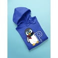 thumbnail image 3 of Penguin Varsity P - Cozy Mascot Emoji Graphic Men's Hoodie, 3 of 4