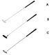 thumbnail image 3 of Accesorios de golf para hombres que ponen prácticas de entrenamiento ayudas aluminio aleación de aleación removible muela extraíble barra de empuje deportes al aire libre entrantes Tipo 3 kenally OD003030-03B, 3 of 7
