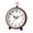 A, variant on Vintage Floral Desk Clock Silent Non-Ticking Retro Table Clock with Portable Handle Decorative European Style for Bedroom Living Room Office Clear Large Numerals Easy Read