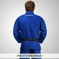 thumbnail image 2 of Hayabusa Ultra-Lightweight Pearlweave Jiu Jitsu Gi - Blue, A4, 2 of 6