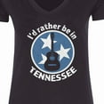 thumbnail image 4 of Inktastic I'd Rather Be in Tennessee Women's V-Neck T-Shirt, 4 of 5