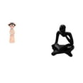 thumbnail image 1 of Estatua de muñeca de resina, figura tradicional china antigua de niña, escultura abstracta de lector, arte artesanal, adorno coleccionable hecho a man, 1 of 8