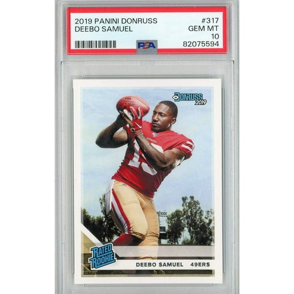 Graded 2019 Panini Donruss Deebo Samuel #317 Rookie RC Football Card PSA 10 Gem Mint