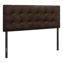 Bed Headboard Only Full Size Bedroom Upholstered Pu Leather Look Brown