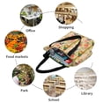 thumbnail image 6 of Vsdgher Vintage Bird print Reusable Shopping Grocery Bags for Women Shopping with Pouch Foldable Pouch Lightweight Polyester Fabric, 6 of 6
