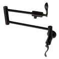thumbnail image 3 of Kingston Brass Ks410.Cfl Century 3.8 GPM Single Hole Wall Mounted Pot Filler - Chrome, 3 of 4