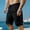 Black, variant on LEKWK Mens Shorts Loose Fit Side Split Shorts Lightweight Buttons Decorative Athletic Short Casual Sports Drawstring Activewear with Pockets Home Party Workout Bottoms