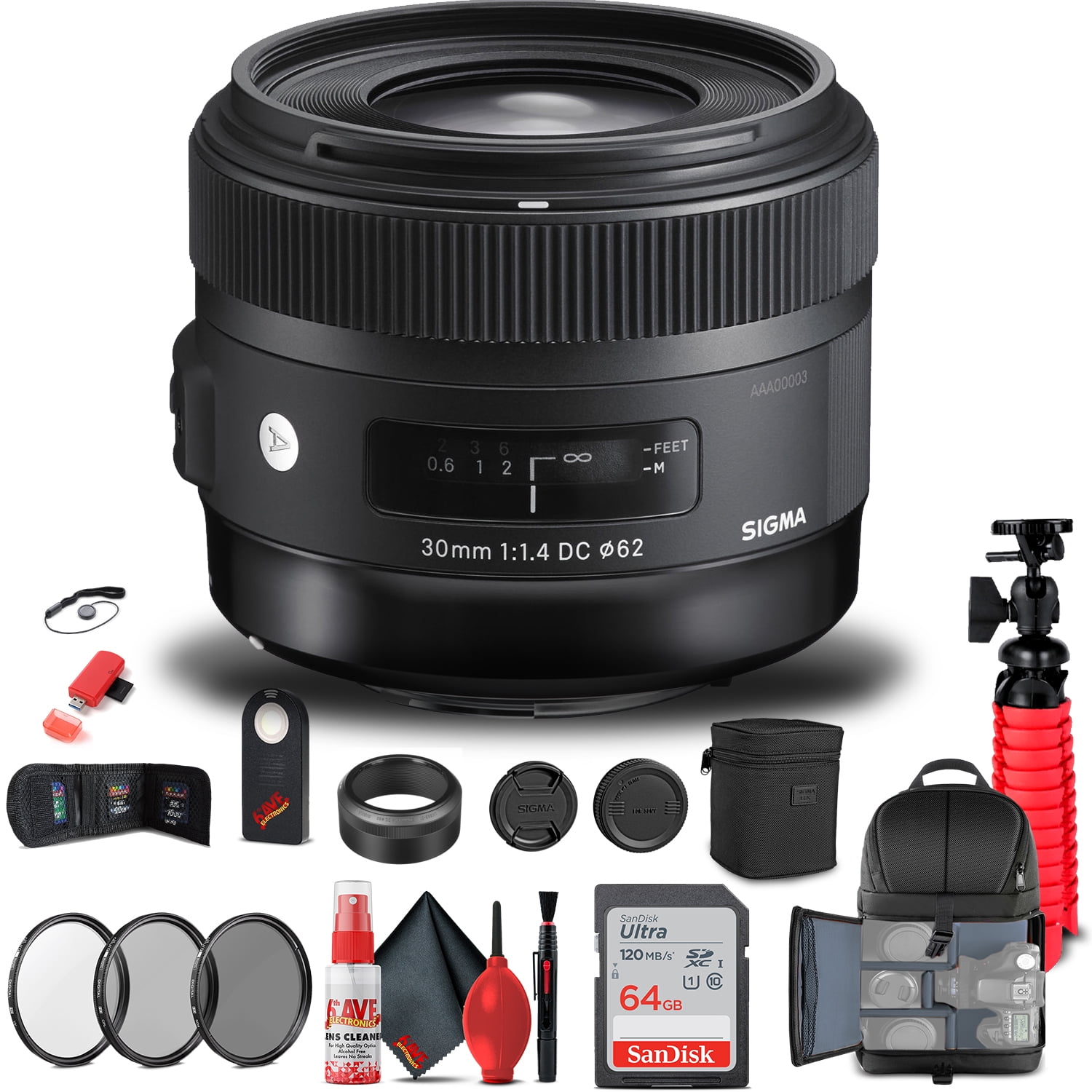 Sigma 70mm f/2.8 DG ART Macro Lens for Canon EF - Bundle With 49mm Filter  KIt, Flex Lens Shade, Lens Wrap, Cleaning KIt, Capleash, PC Software Package  - Walmart.com